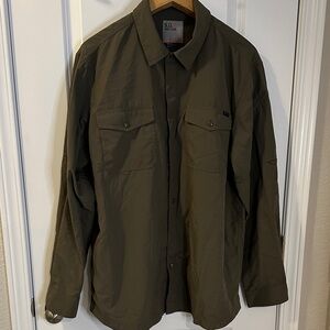 5.11 Tactical Men's Olive Green Button-Up Field Shirt XL